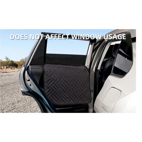 2PCS Car Door Protector for Dogs Scratching Vehicle Door Waterproof Black New! - Picture 2 of 6